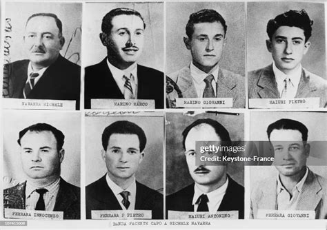 Members Of Sicilian Mafia Portraits Nachrichtenfoto - Getty Images