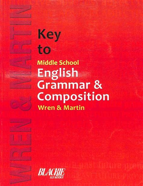 Buy Wren & Martin Key To Middle School English Grammar & Composition ...