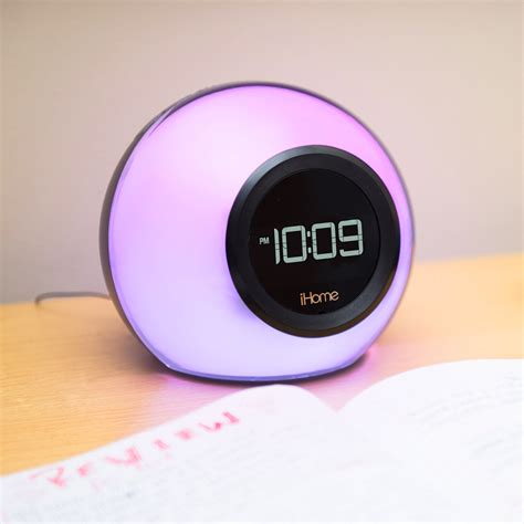 Bluetooth Alarm Clock Radio with Color Changing Light and USB Charging