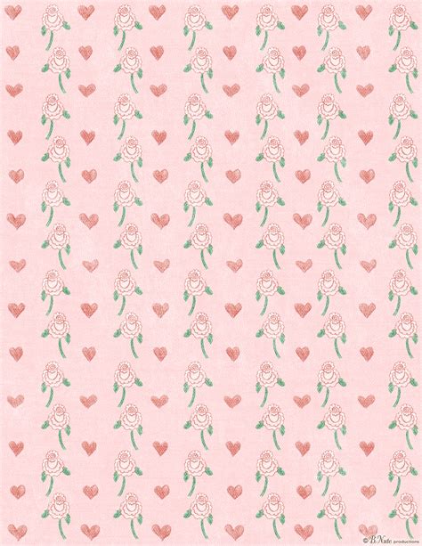 bnute productions: Free Printable Valentine Craft or Scrapbook Paper