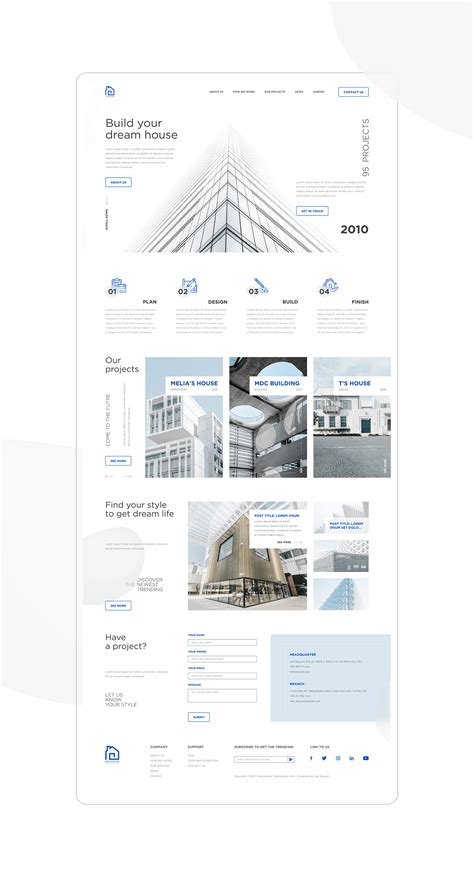 Website Design | Construction Company on Behance