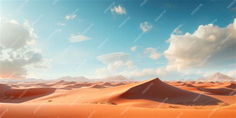 Premium AI Image | a sand dunes in the desert