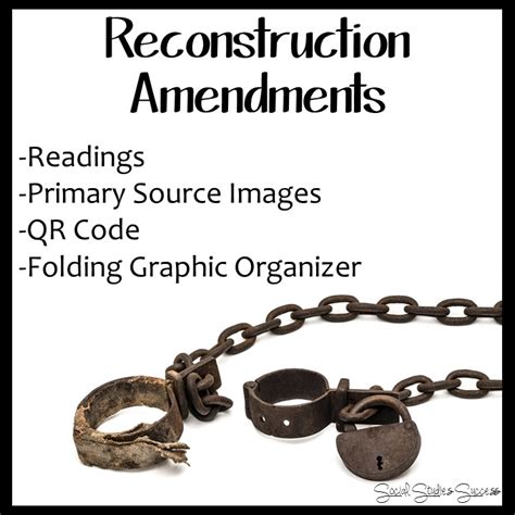 Reconstruction Amendments with Primary Sources - Social Studies Success