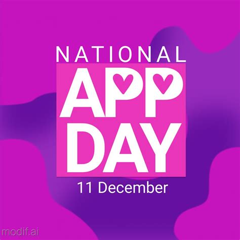 Bright National App Day Instagram Post Template - Mediamodifier