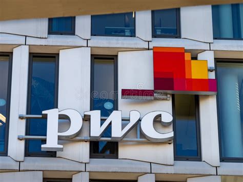 PwC Logo (PricewaterhouseCoopers) on a Building Editorial Stock Image - Image of network ...