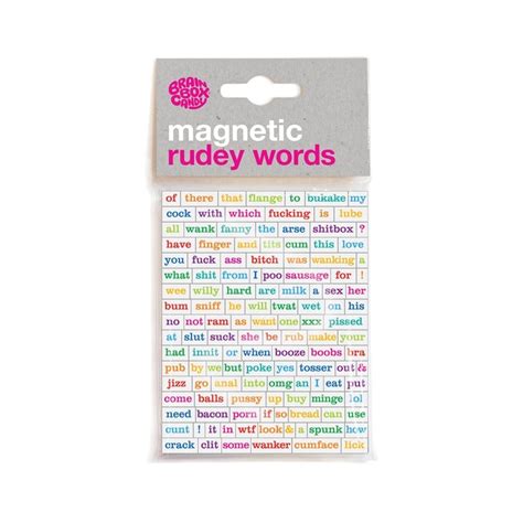 Magnetic Rude Words - Guess What I Forgot