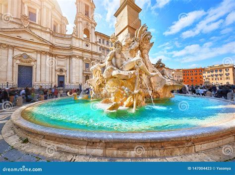 Fountain Of The Four Rivers Timelapse, Piazza Navona Rome, Fontana Di Quattro Fiume, Bernini ...