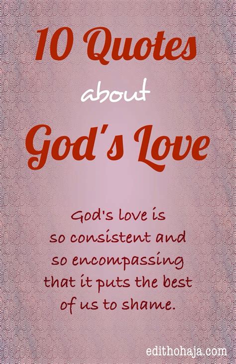 10 QUOTES ABOUT GOD’S LOVE | Edith Ohaja