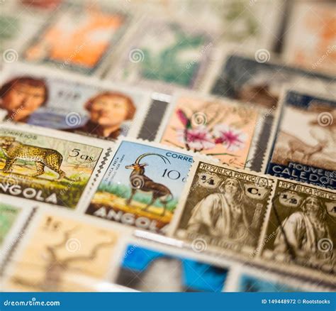 Stamps of Different Countries in the Album Editorial Photography - Image of historical, card ...