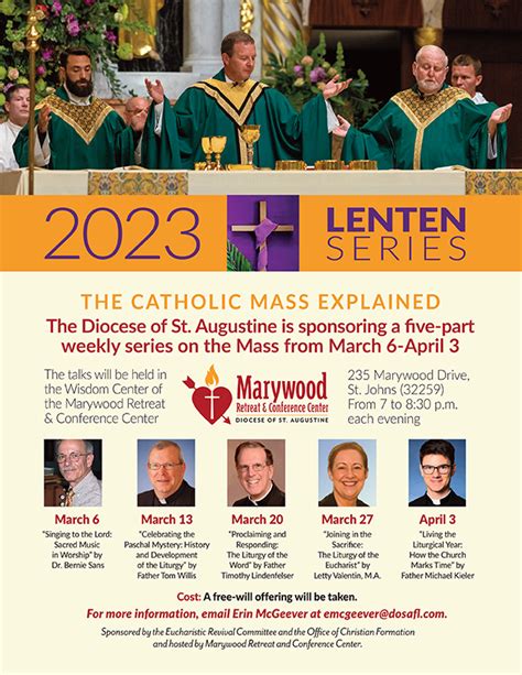 2023 Lenten Series: The Catholic Mass Explained | Diocese of St. Augustine -Diocese of St. Augustine