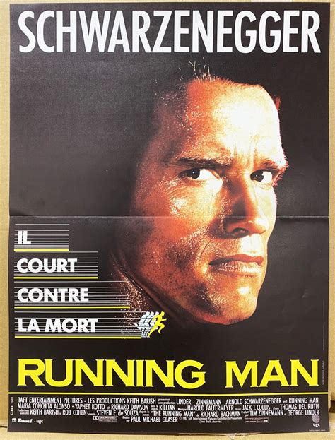 Running Man (Arnold Schwarzenegger) - Movie Poster 40x60cm - TriStar ...