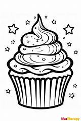 Cupcake coloring Pages – Artofit sketch template