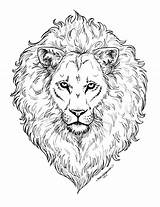 Coloring Pages Of Realistic Lions sketch template