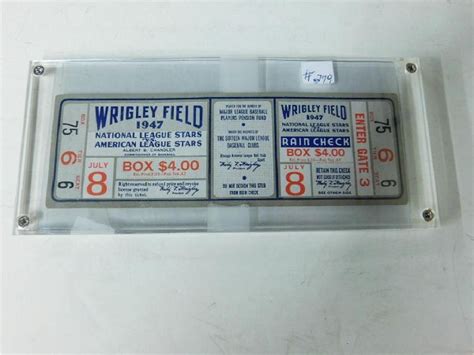 1947 Wrigley Field Full Ticket