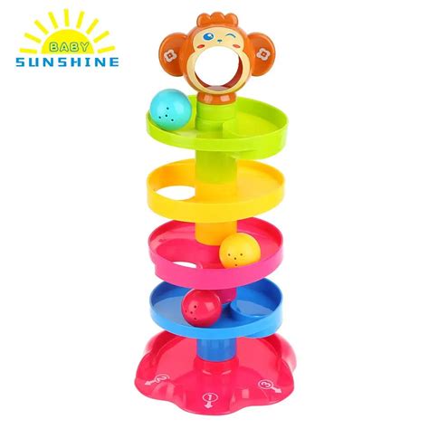 Aliexpress.com : Buy RU Stock Baby Toys Tower Puzzle Rolling Ball Bell ...