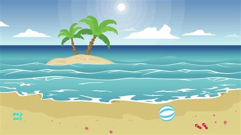 Animation Island Beach