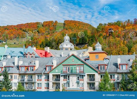 Beautiful Fall Color of Mont-Tremblant National Park Stock Image ...