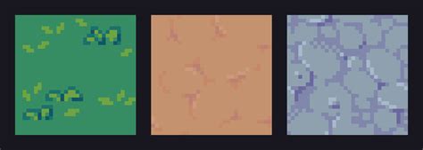 ArtStation - Grass, Rock and Dirt 32x32 pixel Art tiles