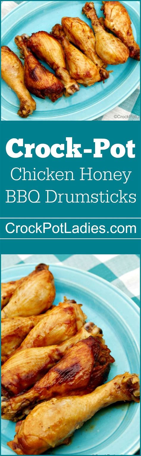 Crock-Pot Chicken Honey BBQ Drumsticks Recipe | Recipe | Diy food ...