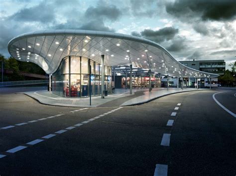 Bus Station Hamburg on Architizer Structure Architecture, Futuristic ...