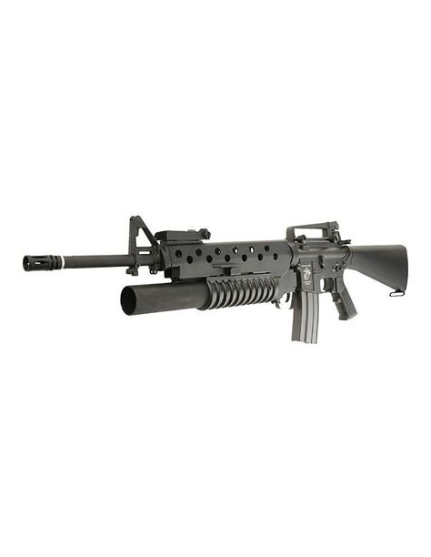 Assault rifle M16A3 with M203 AEG black ECEC System