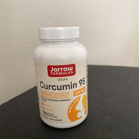 Jarrow Formulas, Inc. Curcumin 95 500 mg 120 Veg Caps(0764) Exp:03/2025 ...