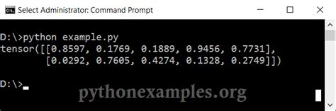 PyTorch Create Tensor with Random Values and Specific Shape - Python ...