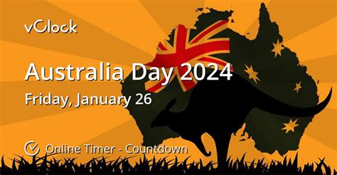 When is Australia Day 2024 - Countdown Timer Online - vClock