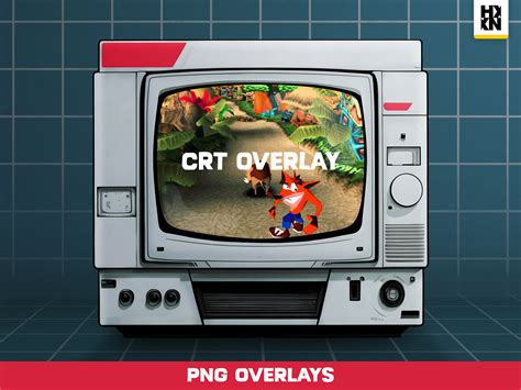 8K Retro CRT TV Transparent Stream Overlay - Etsy