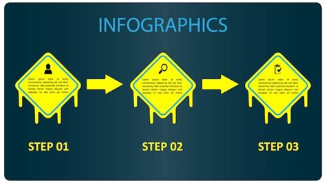 Premium Vector | Modern infographic template in 3 step design