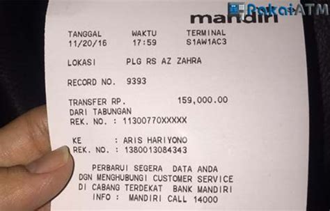 Bukti Transfer Mandiri 2024 : ATM, mBanking & iBanking | Pakaiatm