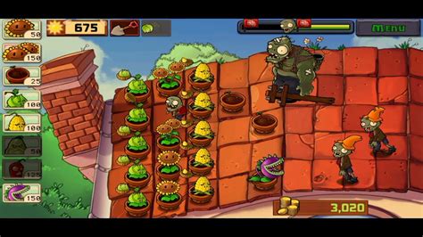 plants vs zombies | Roof level 8 - YouTube