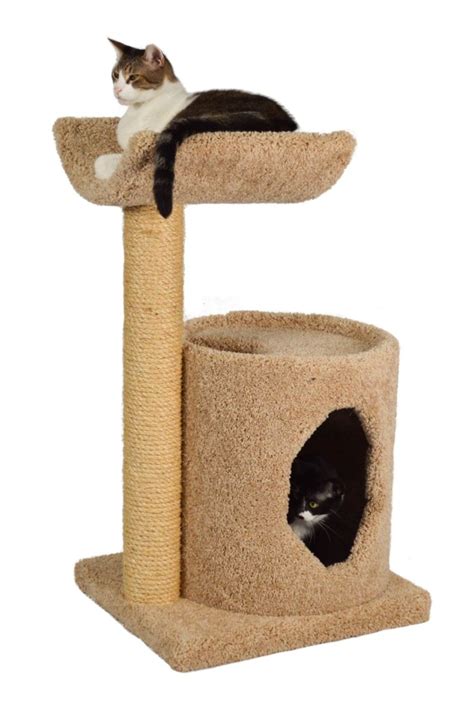 Sturdy Two Tier Cat Tree with Sisal Rope