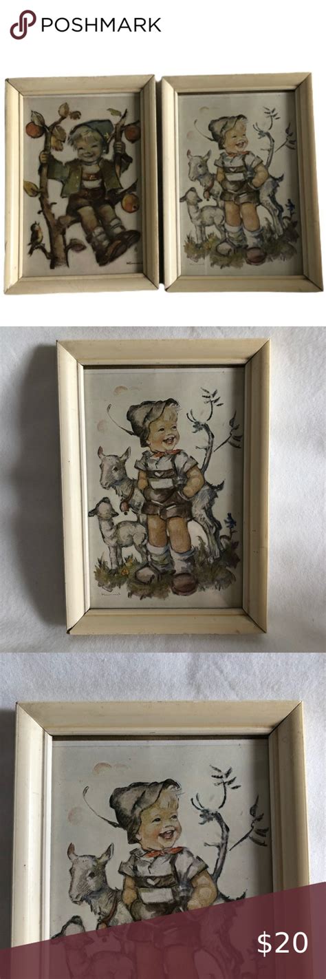 2 Genuine Hummel Art Prints Made in Holland Framed | Art prints, Prints ...