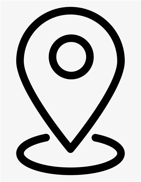 Map Arrow Icon - Outline Location Icon Png White - Free Transparent PNG Download - PNGkey