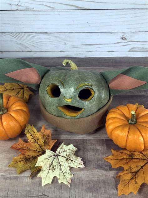 Baby Yoda Pumpkin Carving - EverythingMouse Guide To Disney