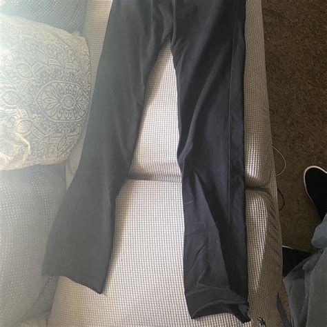 Cole Buxton Stacked Sweatpants Size small. Black.... - Depop