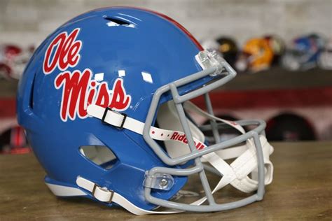 Ole Miss Rebels Riddell Speed Replica Helmet - Powder Blue | Ole miss ...