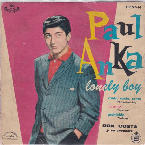 Paul Anka - Lonely Boy (1959, Vinyl) | Discogs