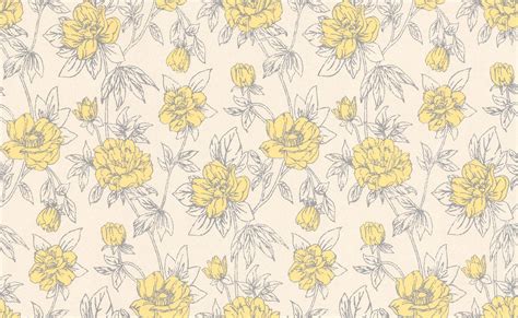 Vintage Yellow Floral Wallpapers - Top Free Vintage Yellow Floral ...