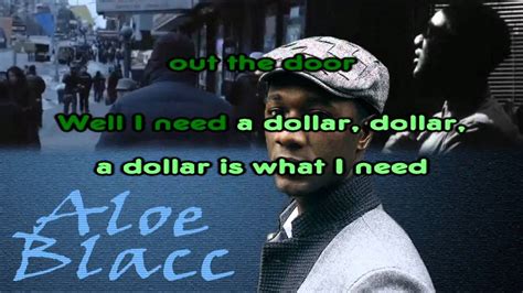 Aloe Blacc - I Need A Dollar (Karaoke / Instrumental) with backing ...