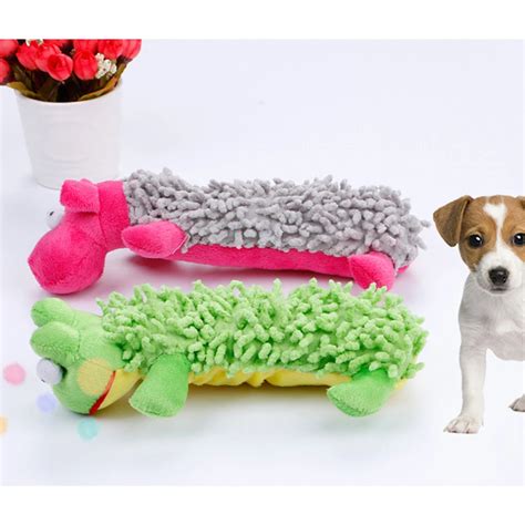 New Pet Puppy Dog Toys Plush Duck Shaped Sound Squeaker Chewing Toys ...