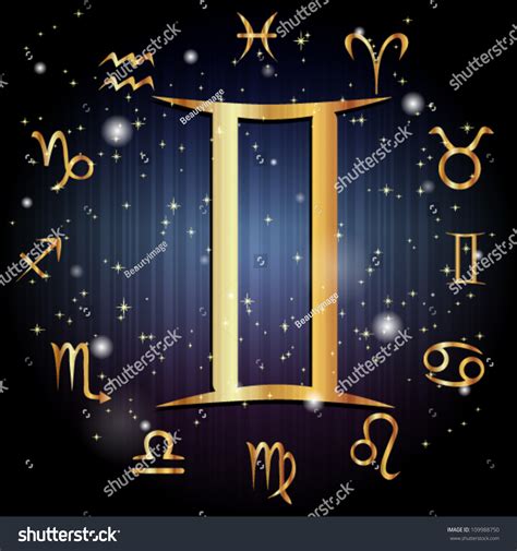 Gemini Symbol Stock Vector Illustration 109988750 : Shutterstock