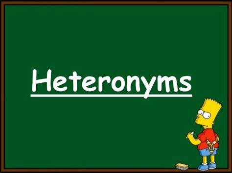 Heteronyms: Words with different meanings