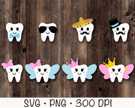 Tooth Fairy Bag SVG PNG Tooth Fairy Bundle Pack Boy Tooth - Etsy