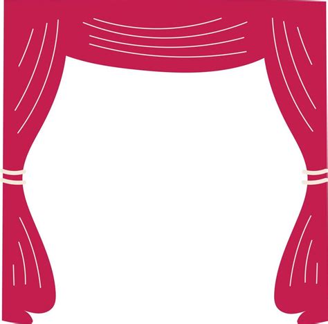 Red theater curtains illustration 17087061 Vector Art at Vecteezy