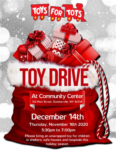 Toy Drive Flyer Template | PosterMyWall