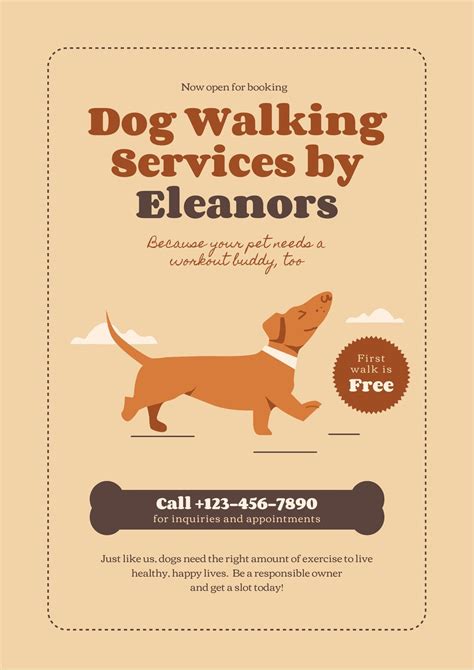 Customize 35+ Dog Walker Flyers Templates Online - Canva