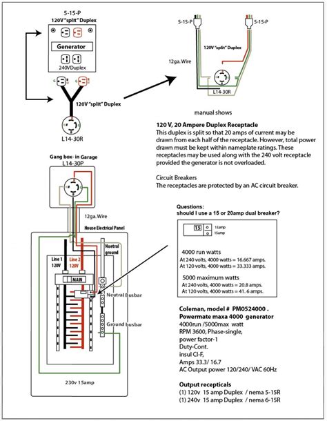 wiring diagram for coleman generator - Wiring Diagram