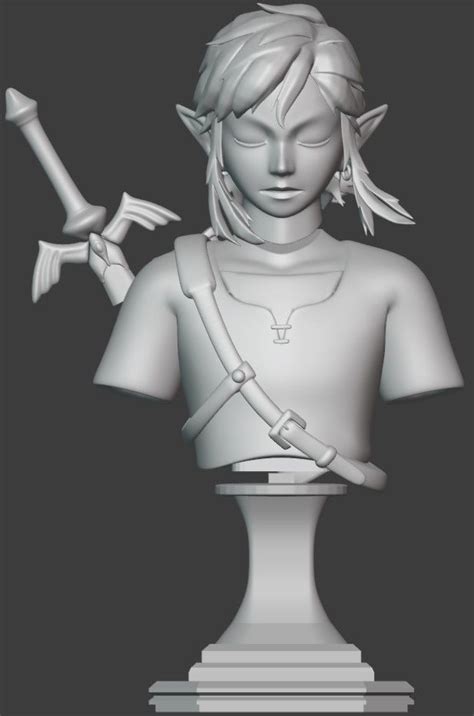 Link BOTW Printable Bust 3D model 3D printable | CGTrader